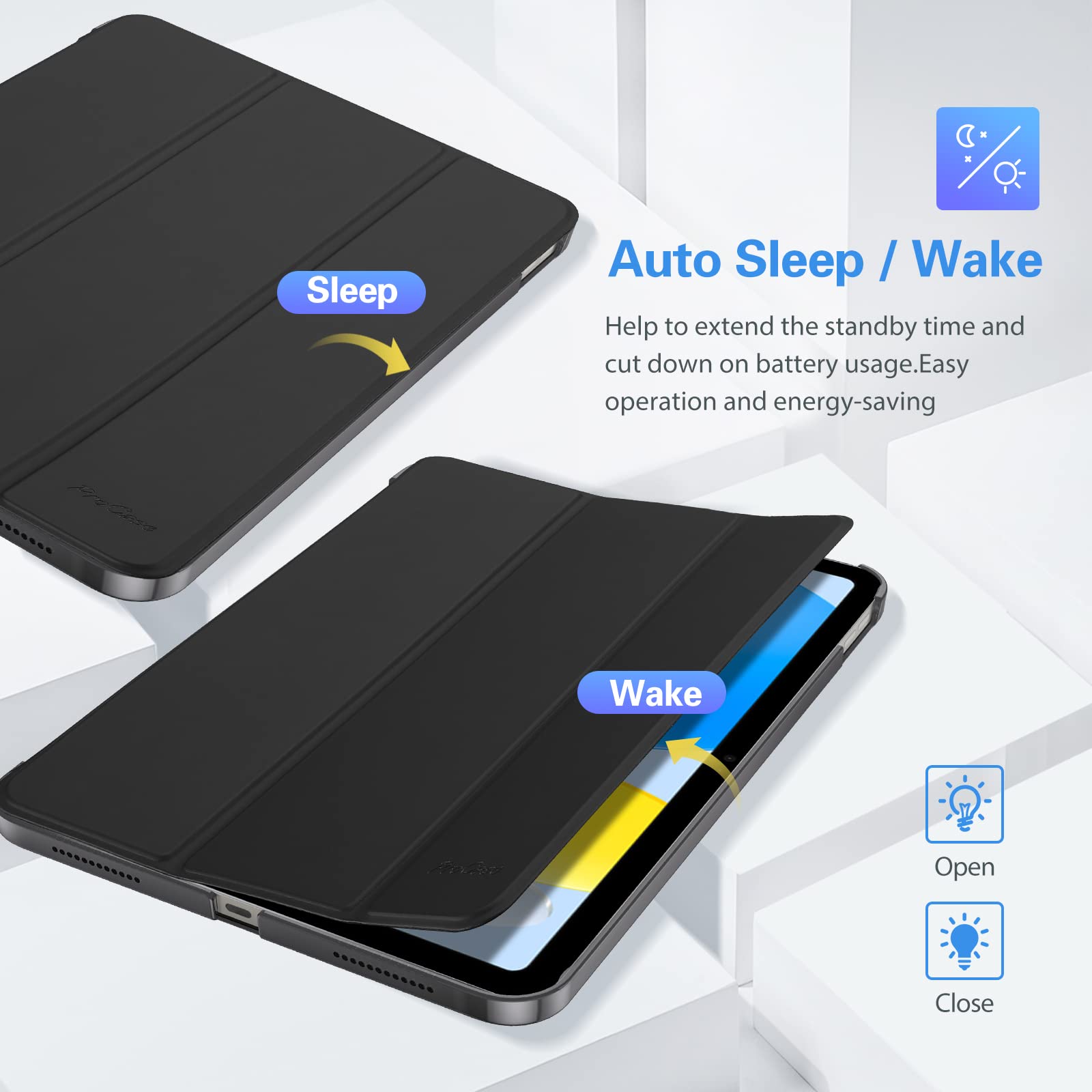 iPad (A16) 11th 2025/10th 2022 Slim Stand Protective Case