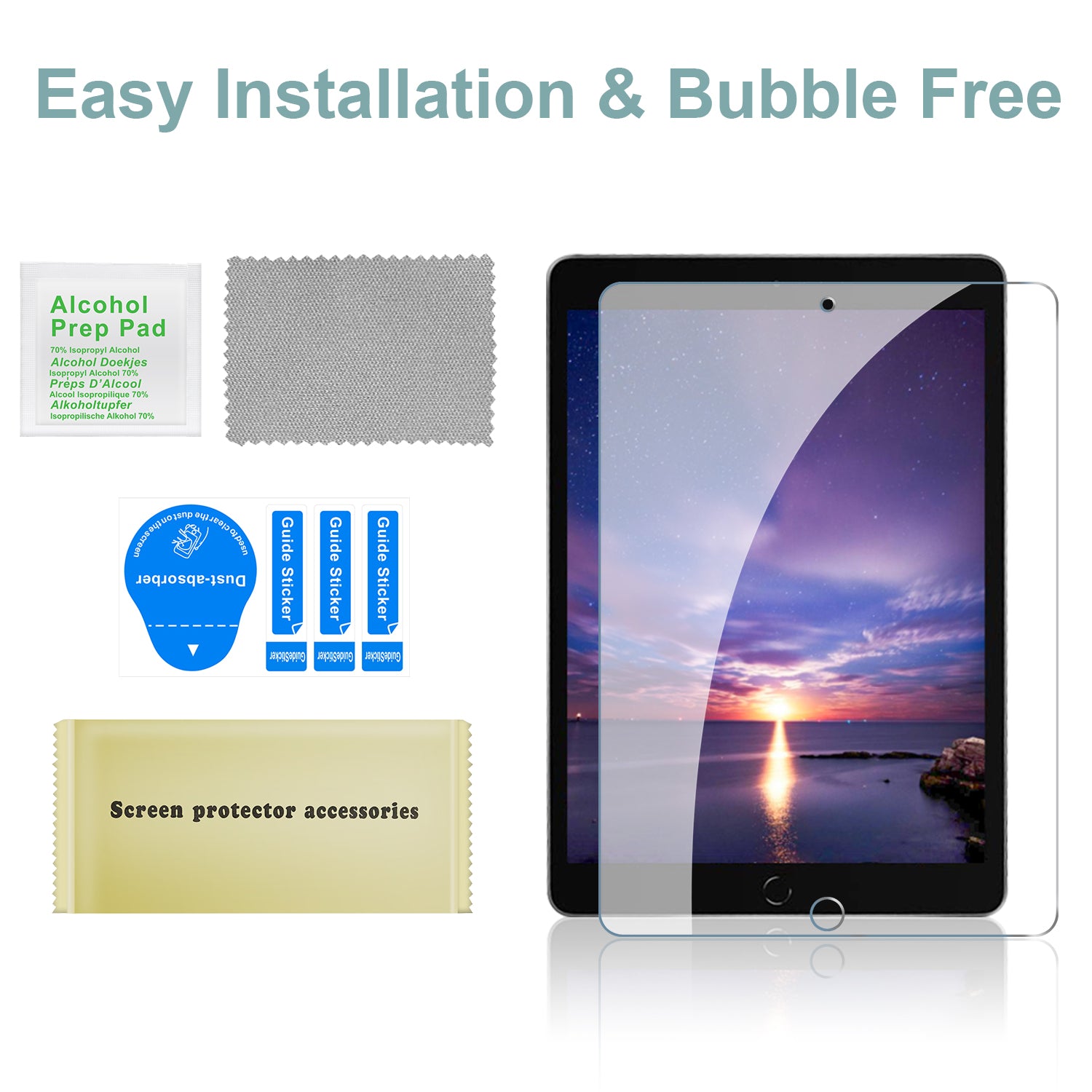 iPad 9th Gen Slim Protective Case with Screen Protector