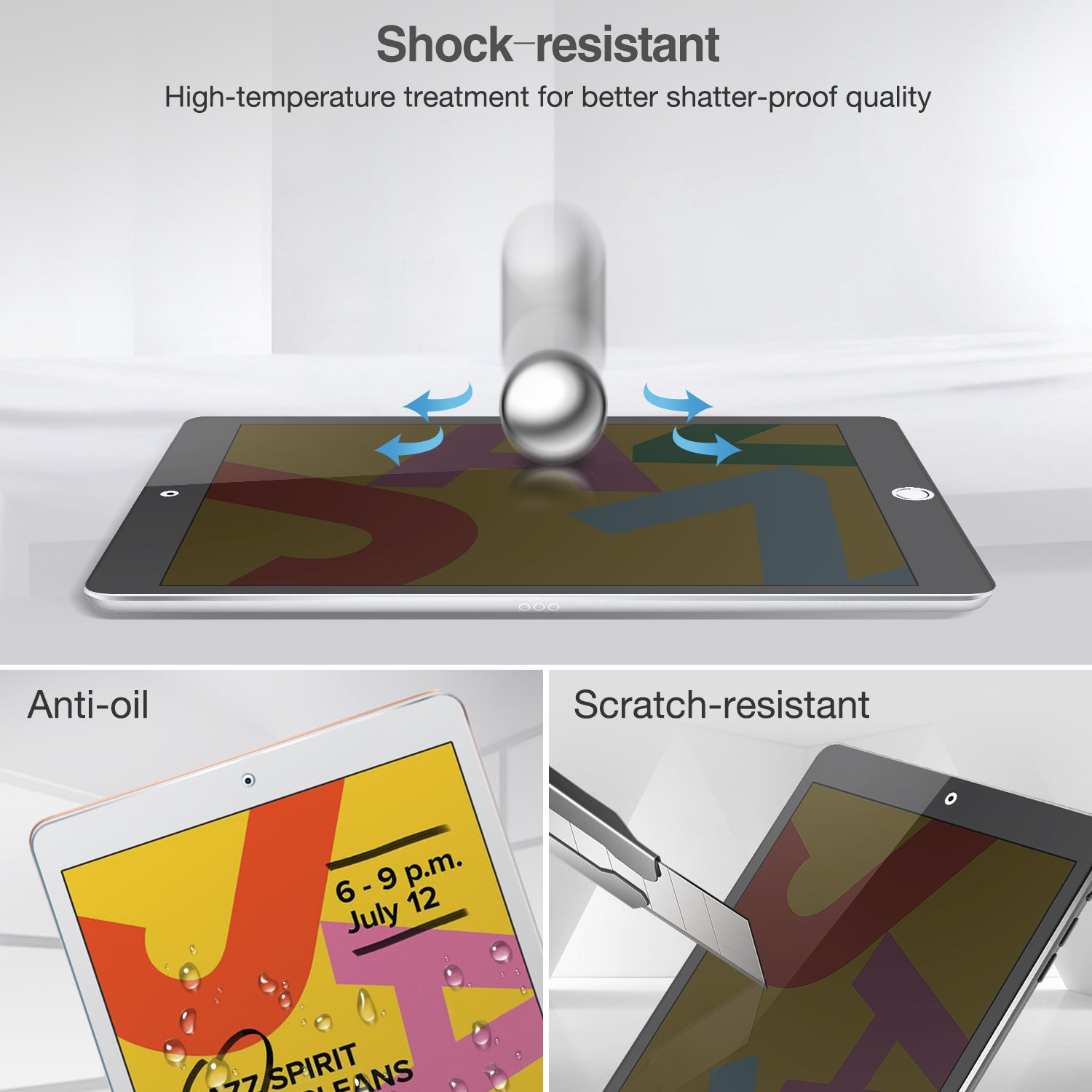 iPad 10.2" 7th / 8th / 9th Gen Privacy Tempered Glass Screen Protector