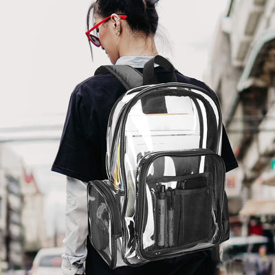 heavy duty clear backpack