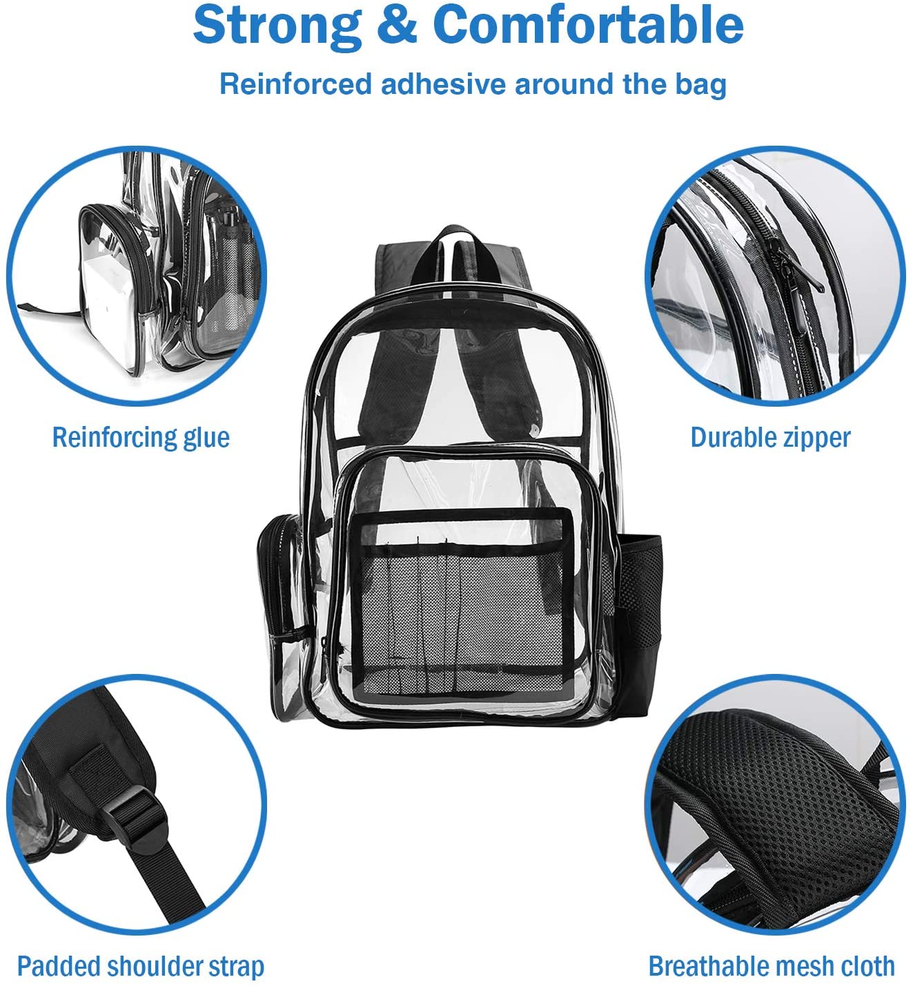 heavy duty clear backpackโ