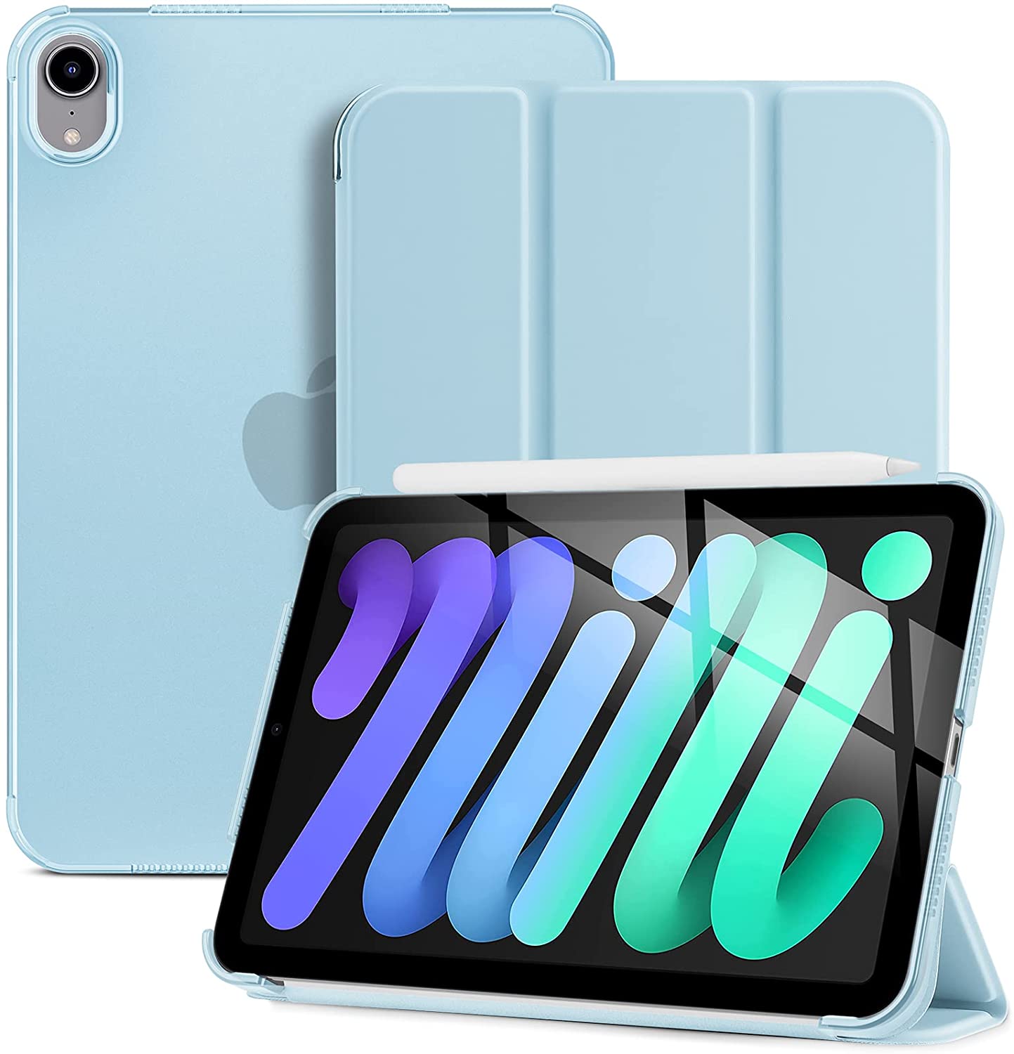 iPad Mini 6th Gen 8.3" 2021 Hard Back Cover Blue Case