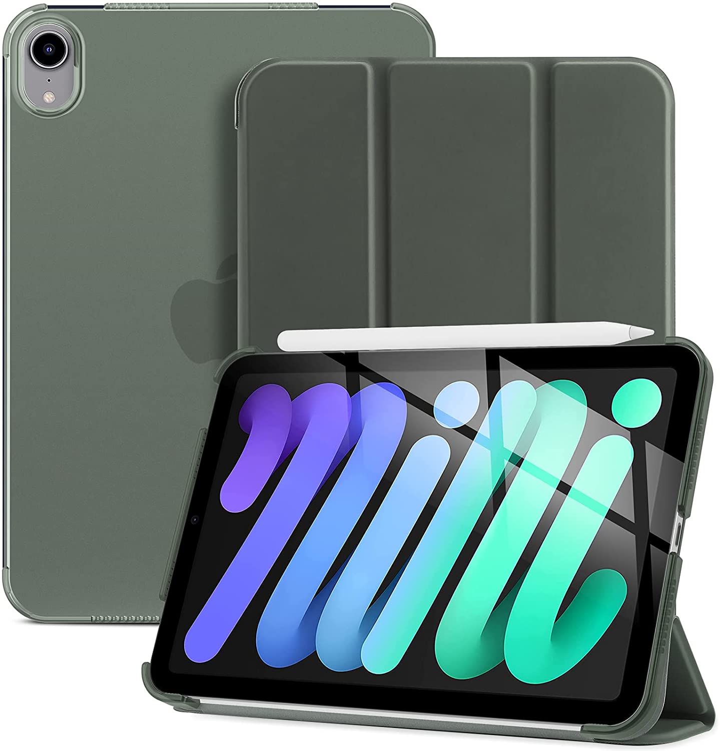 iPad Mini 6th Gen 8.3" 2021 Hard Back Cover green Case