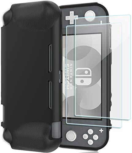 Nintendo Switch Lite 2019 Case with 2 Pack Screen Protectors | ProCase black