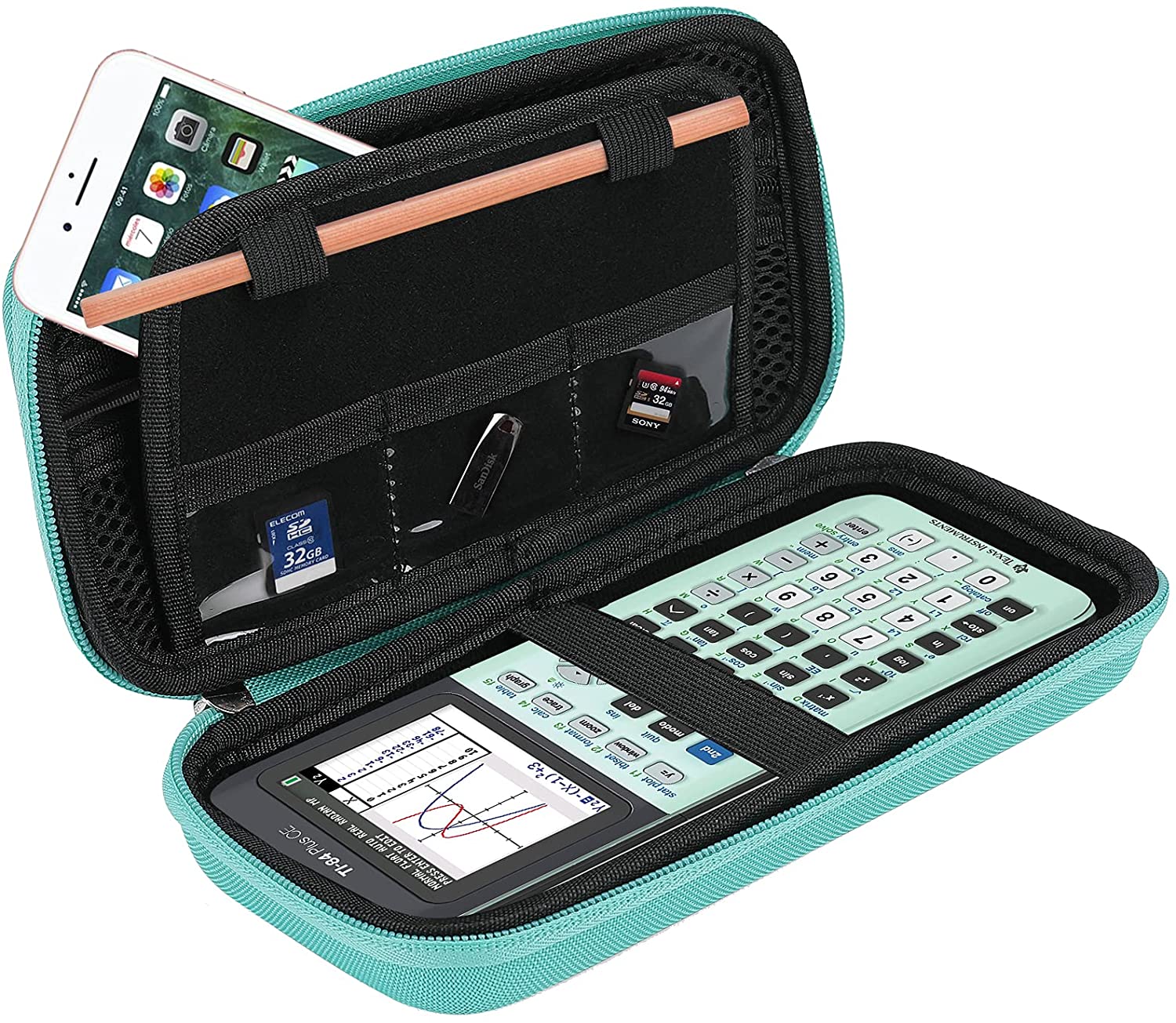 CASE ONLY) Hard EVA Case for Texas Instruments Ti-84 Plus CE CASE ONLY) Hard EVA Case for Texas Instruments Ti-84 Plus CE