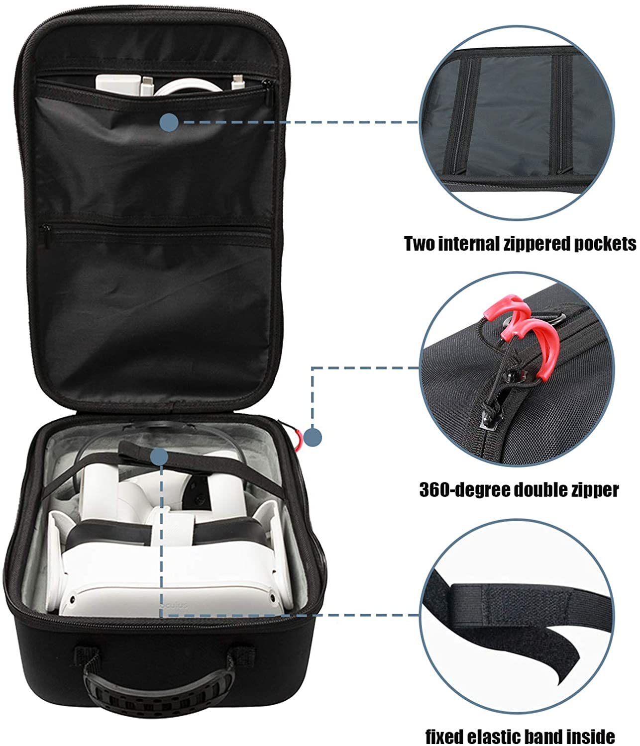 Hard Travel Case for Oculus Quest 2