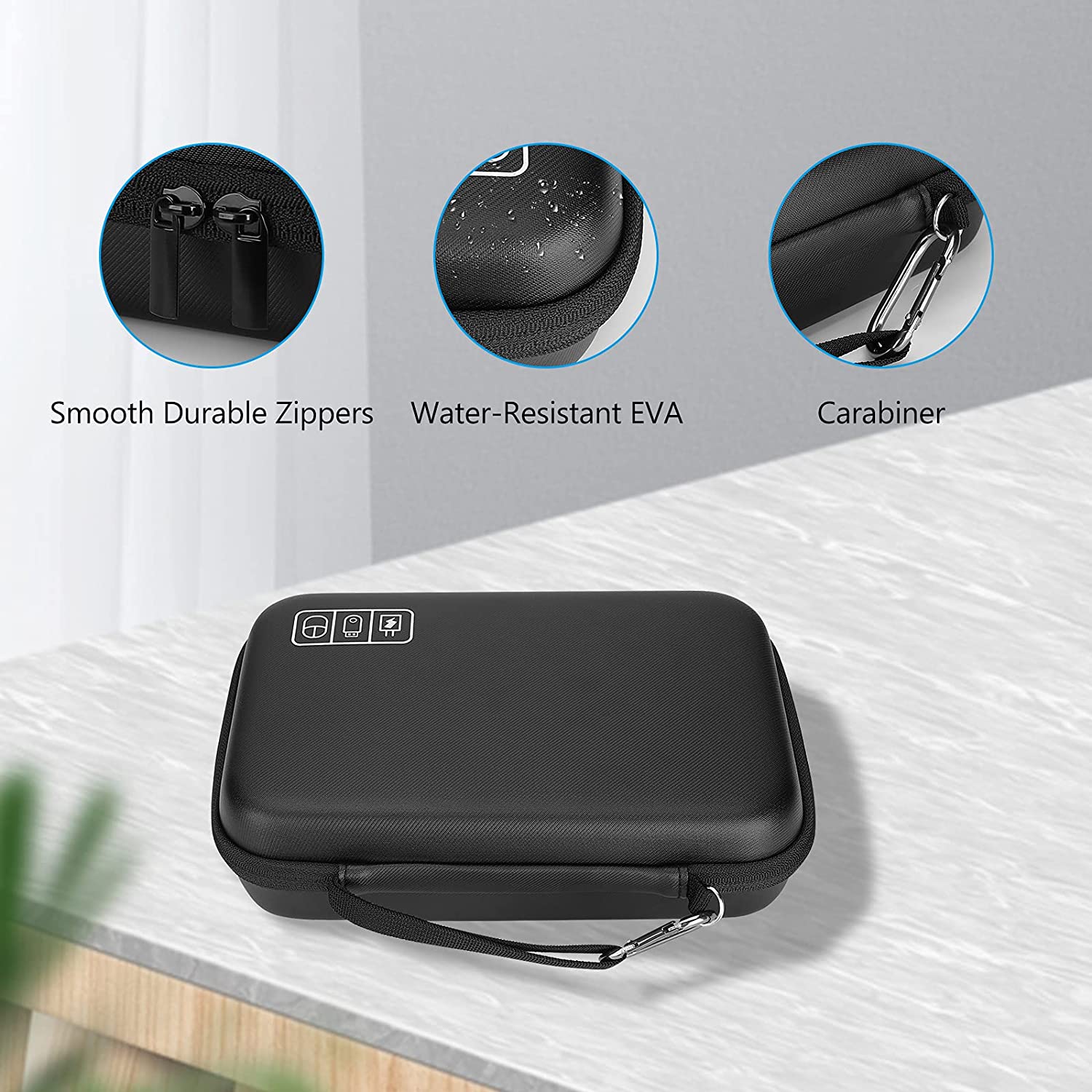 Hard Case Travel Electronic Organizer