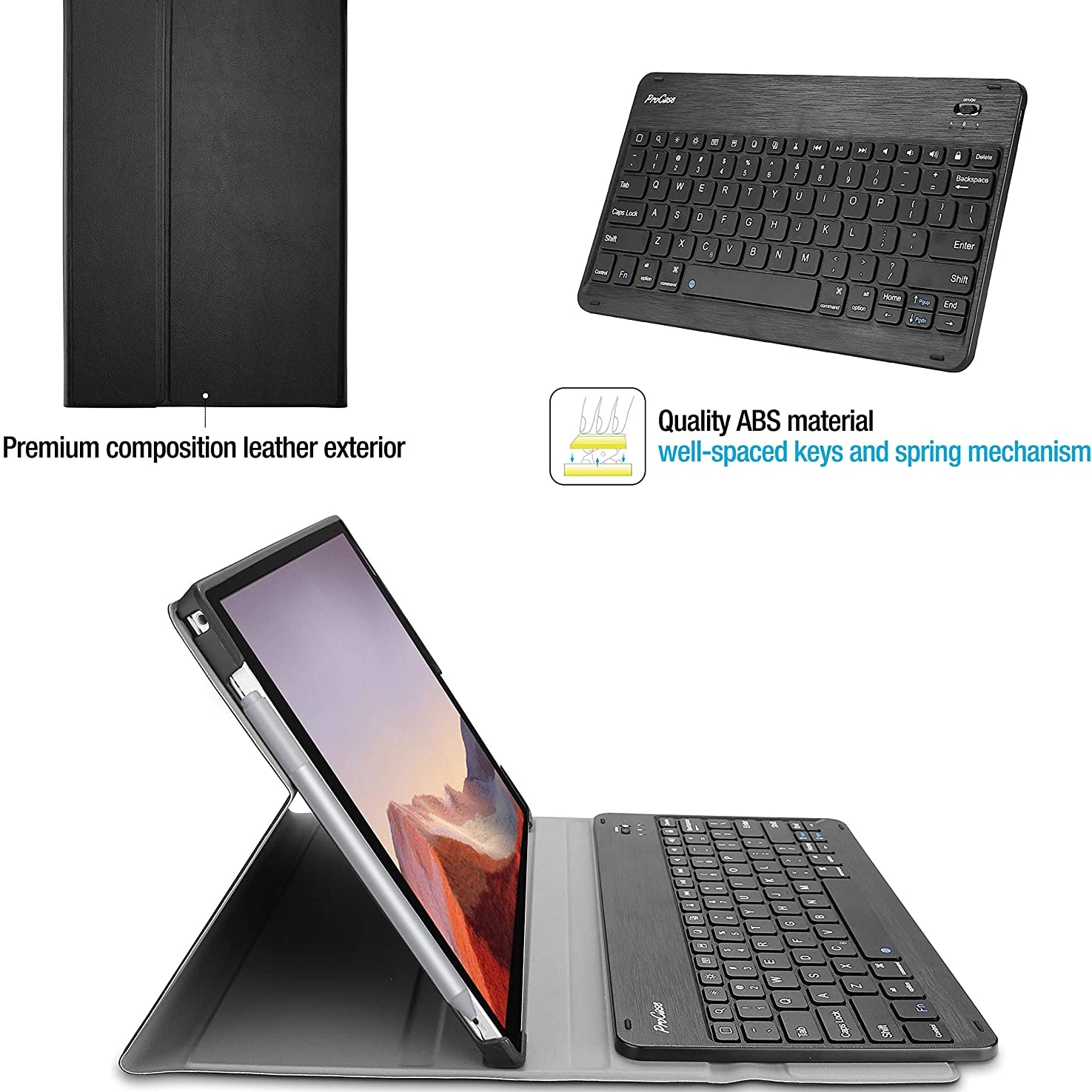 Surface Pro 7/Pro 6 /Pro 5 /Pro 4 Keyboard Case