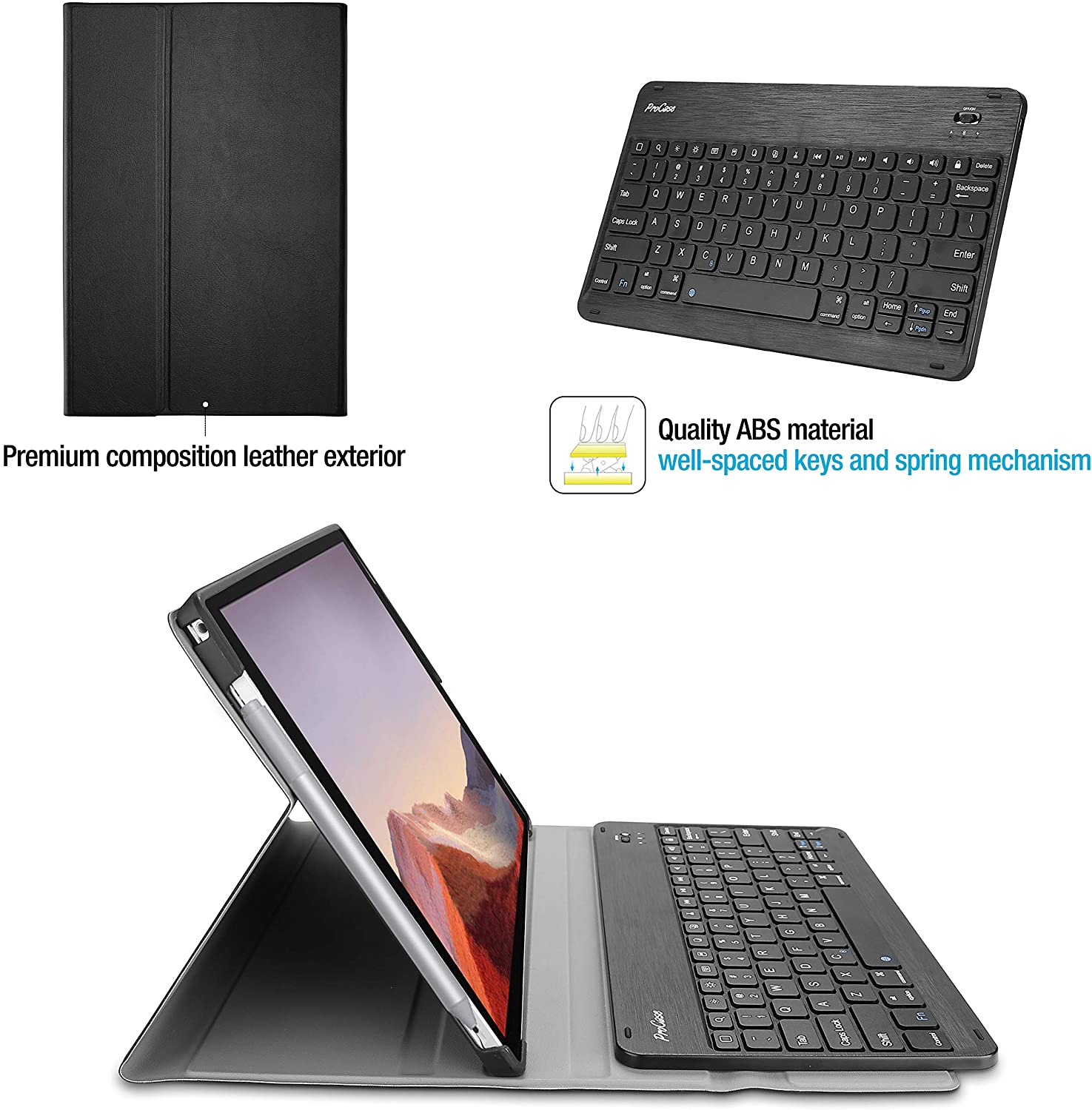 Surface Pro 7/Pro 6 /Pro 5 /Pro 4 Keyboard Case