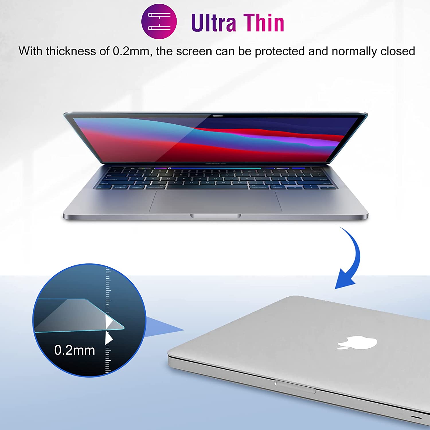 MacBook Air 13" 2018-2020 / 2016-2022 Privacy Tempered Glass Screen Protector
