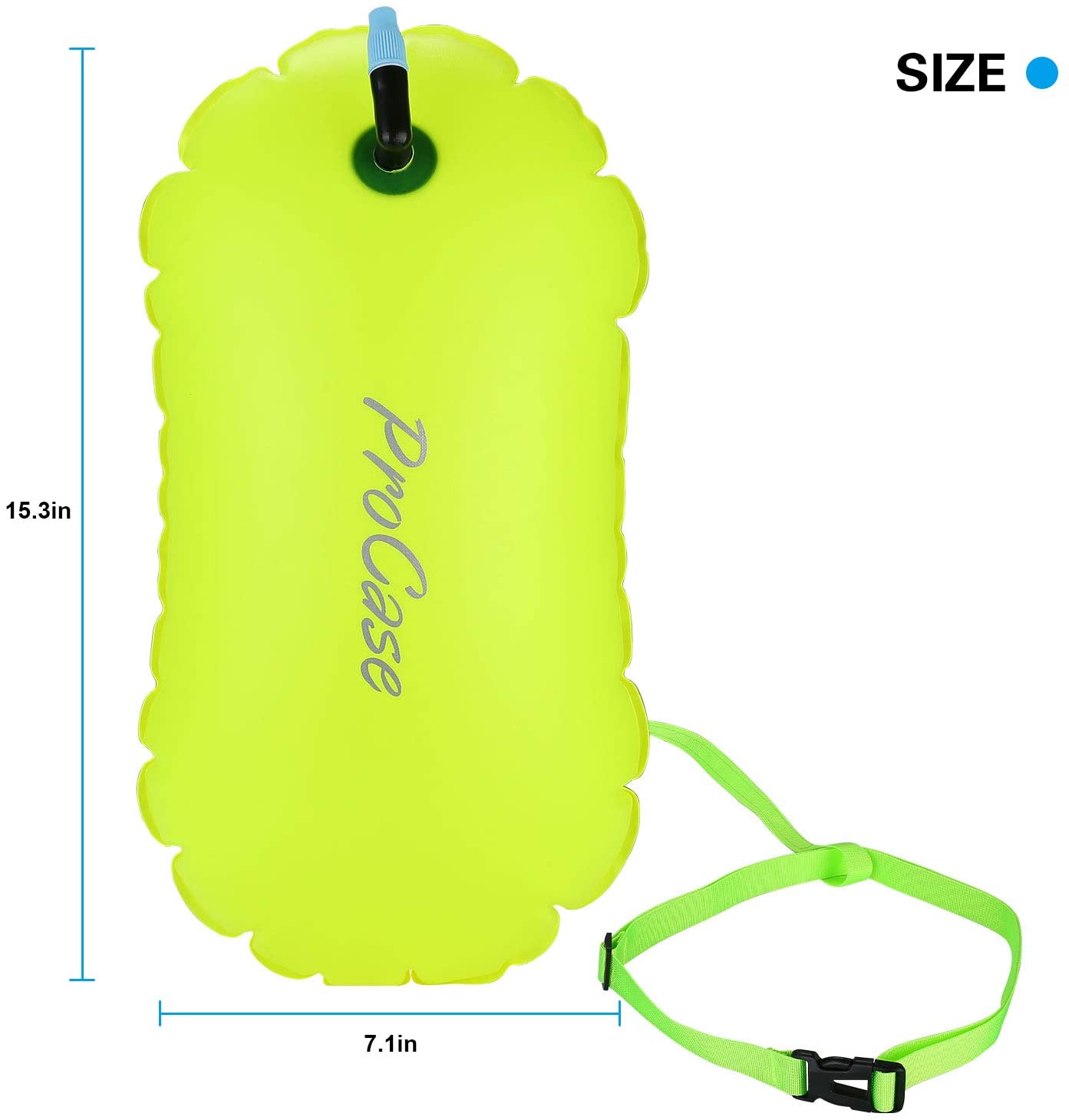 Swim Buoy Open Water  neon yellow