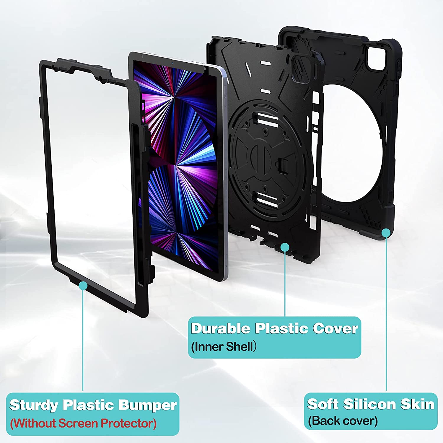 iPad Pro 11" 1st / 2nd / 3rd / 4th Gen Heavy Duty Case