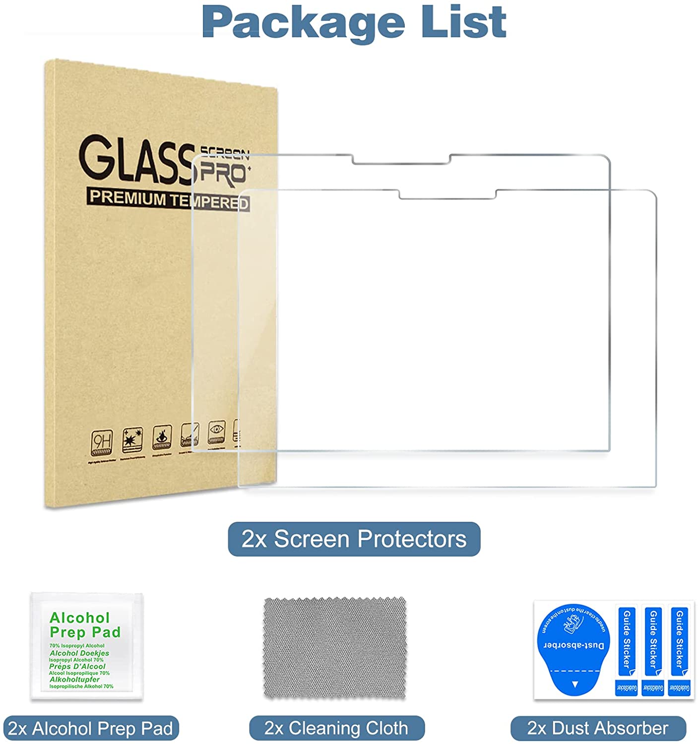 Microsoft Surface Laptop Go 12.4" Tempered Glass Screen Protector