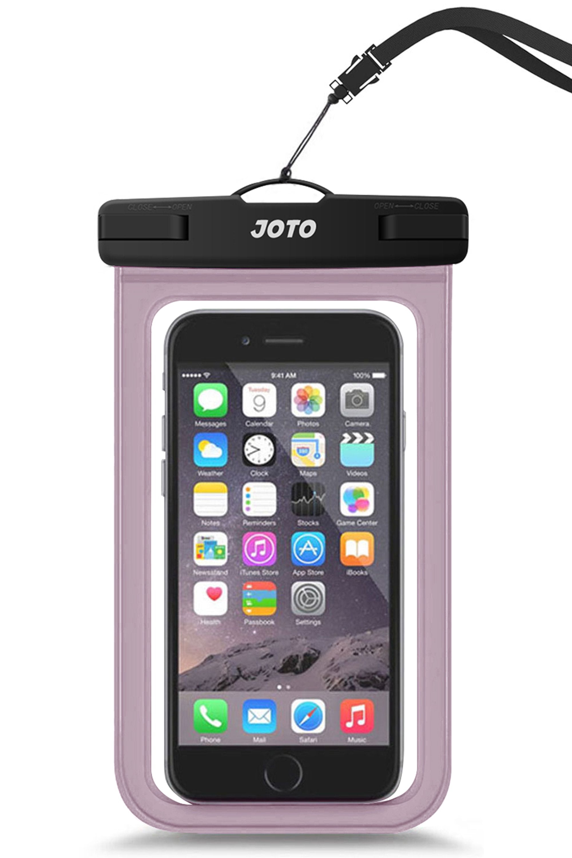 Universal Waterproof Pouch Phone Dry Bag JOTO clearpurple