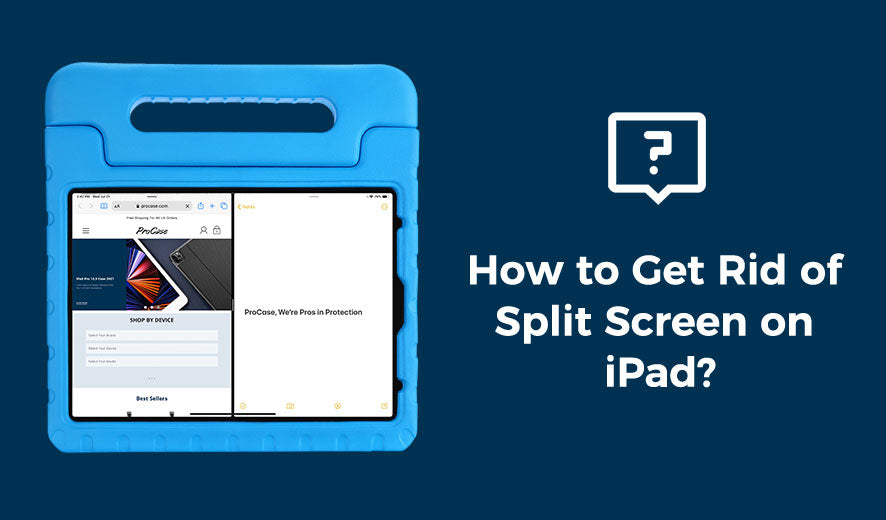 How to get rid of split screen on iPad