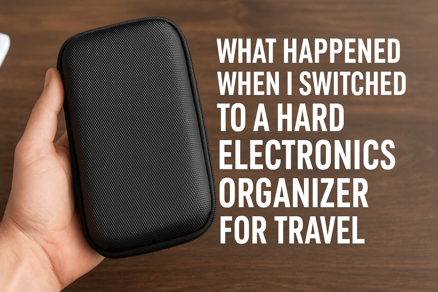 What Happened When I Switched to a Hard Electronics Organizer for Travel?