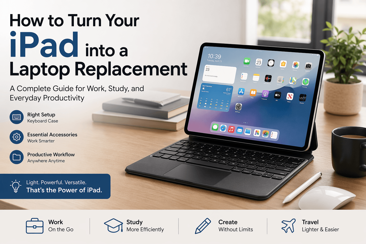How to Turn Your iPad into a Laptop Replacement?