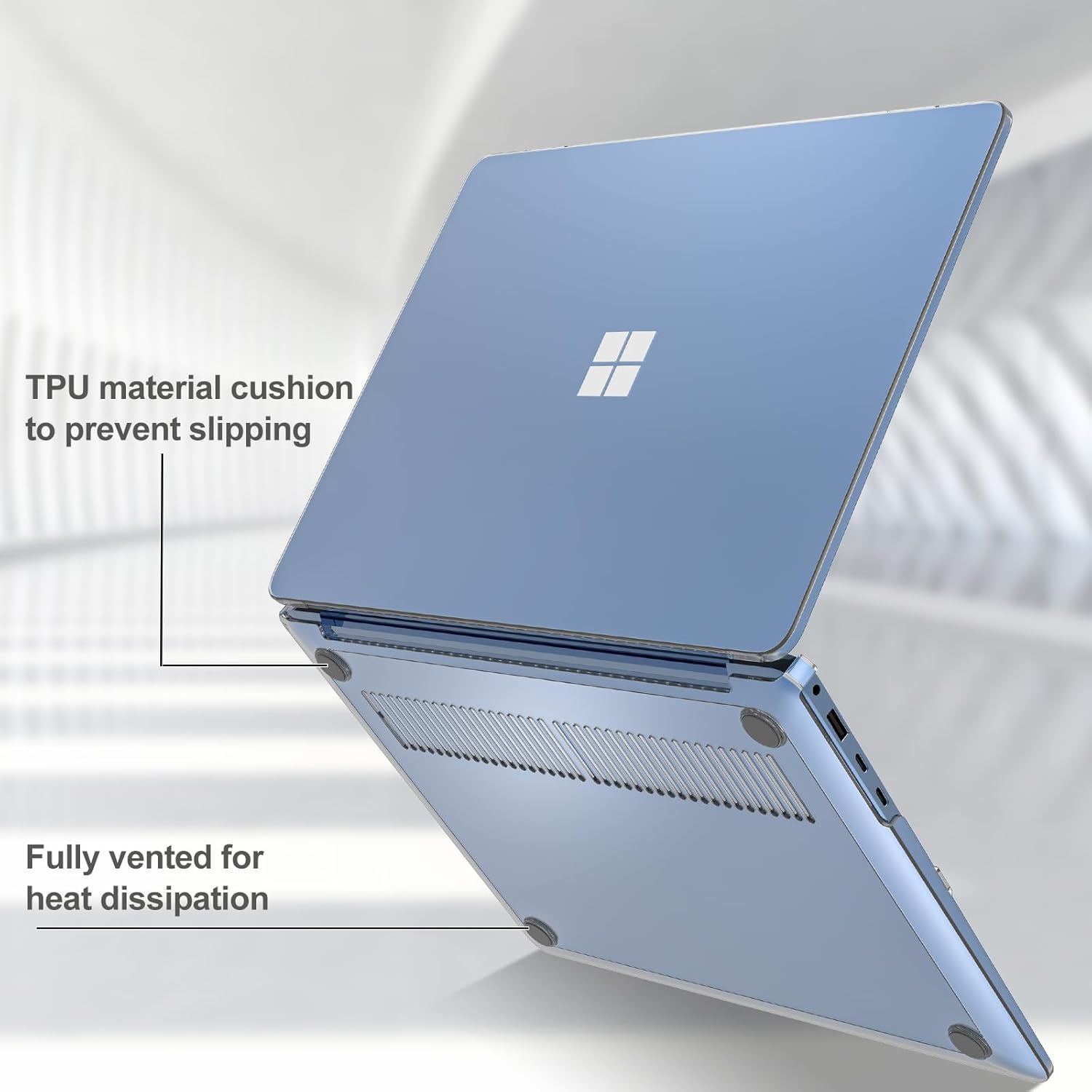 ProCase Protective Case for Microsoft Surface Laptop 7 13.8 Inch Crystal