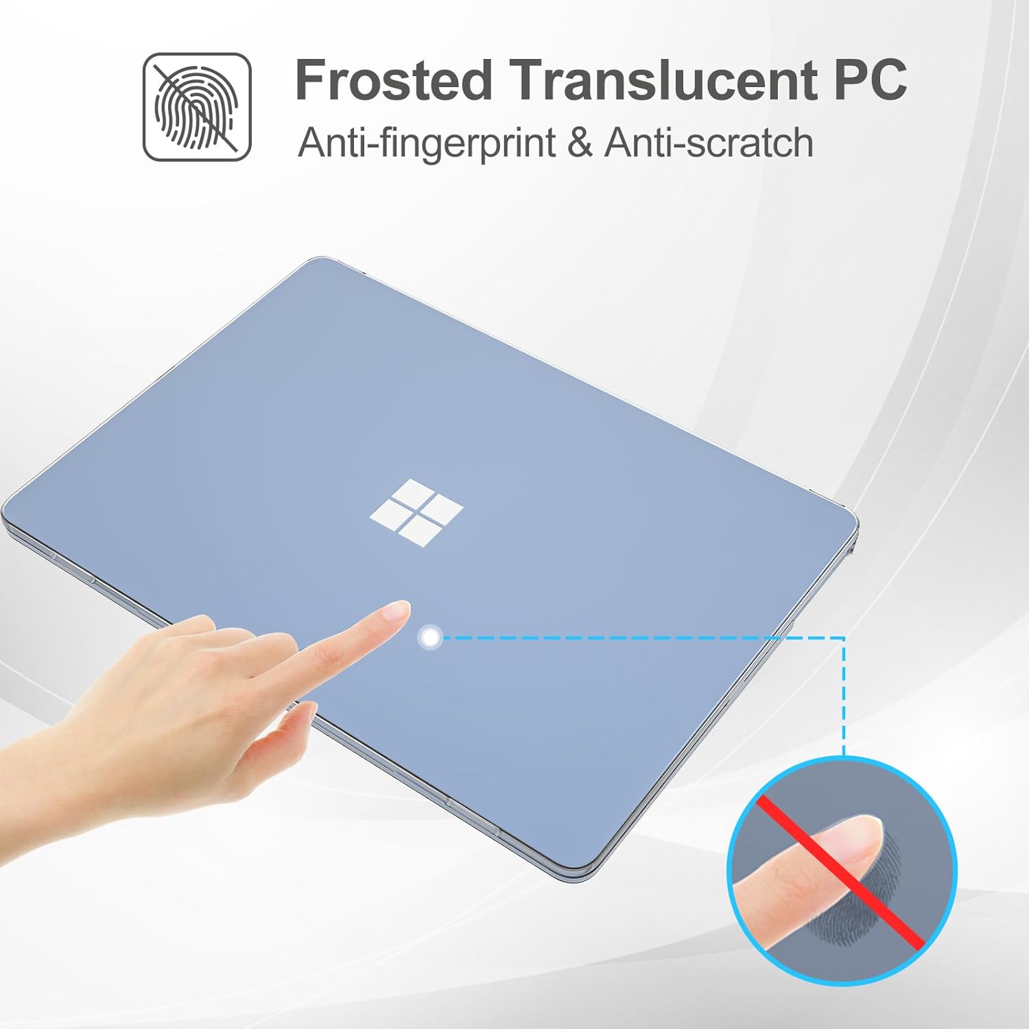 ProCase Protective Case for Microsoft Surface Laptop 7 13.8 Inch Crystal