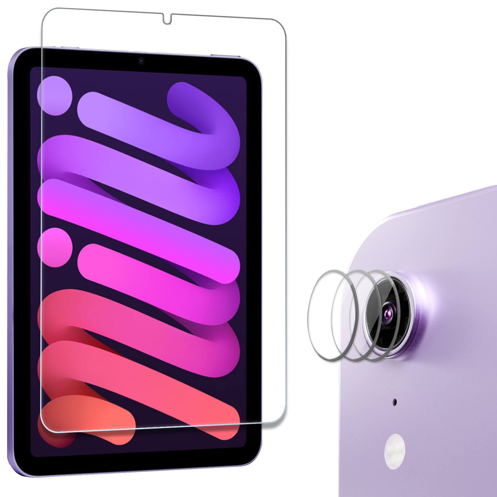 ProCase Screen Protector for iPad Mini 6 8.3 inch 2021 with 3 Camera Lens Protector