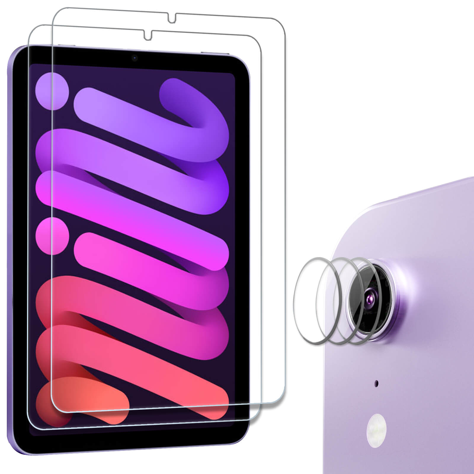 ProCase Screen Protector for iPad Mini 6 8.3 inch 2021 with 3 Camera Lens Protector