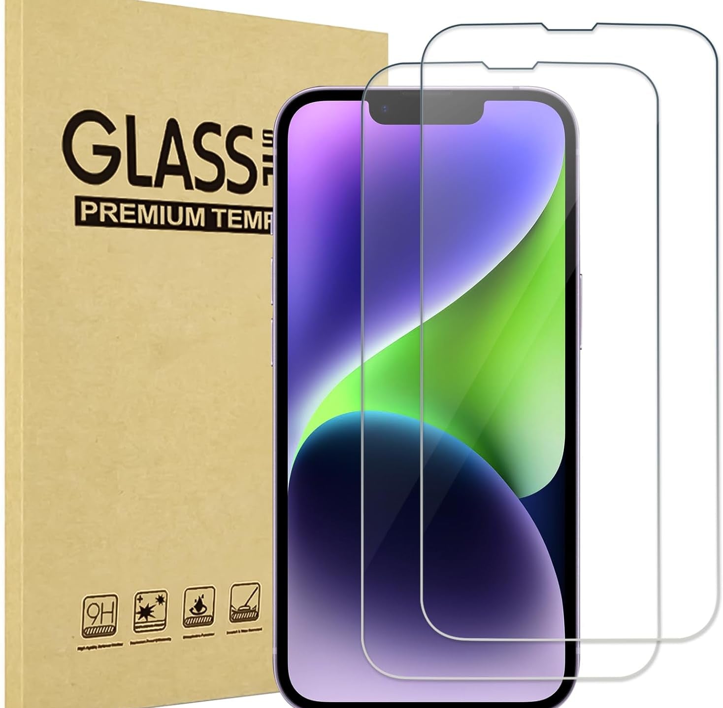 ProCase Screen Protector for iPhone 14 / iPhone 13 / iPhone 13 Pro