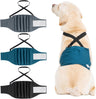 3 Pack Avont Male Dog Belly Band with Suspenders, Reusable Boy Doggie Diaper with Harness, Escape Proof, Non-Slip, Washable Doggy Pee Wraps for Small Medium Large Dogs