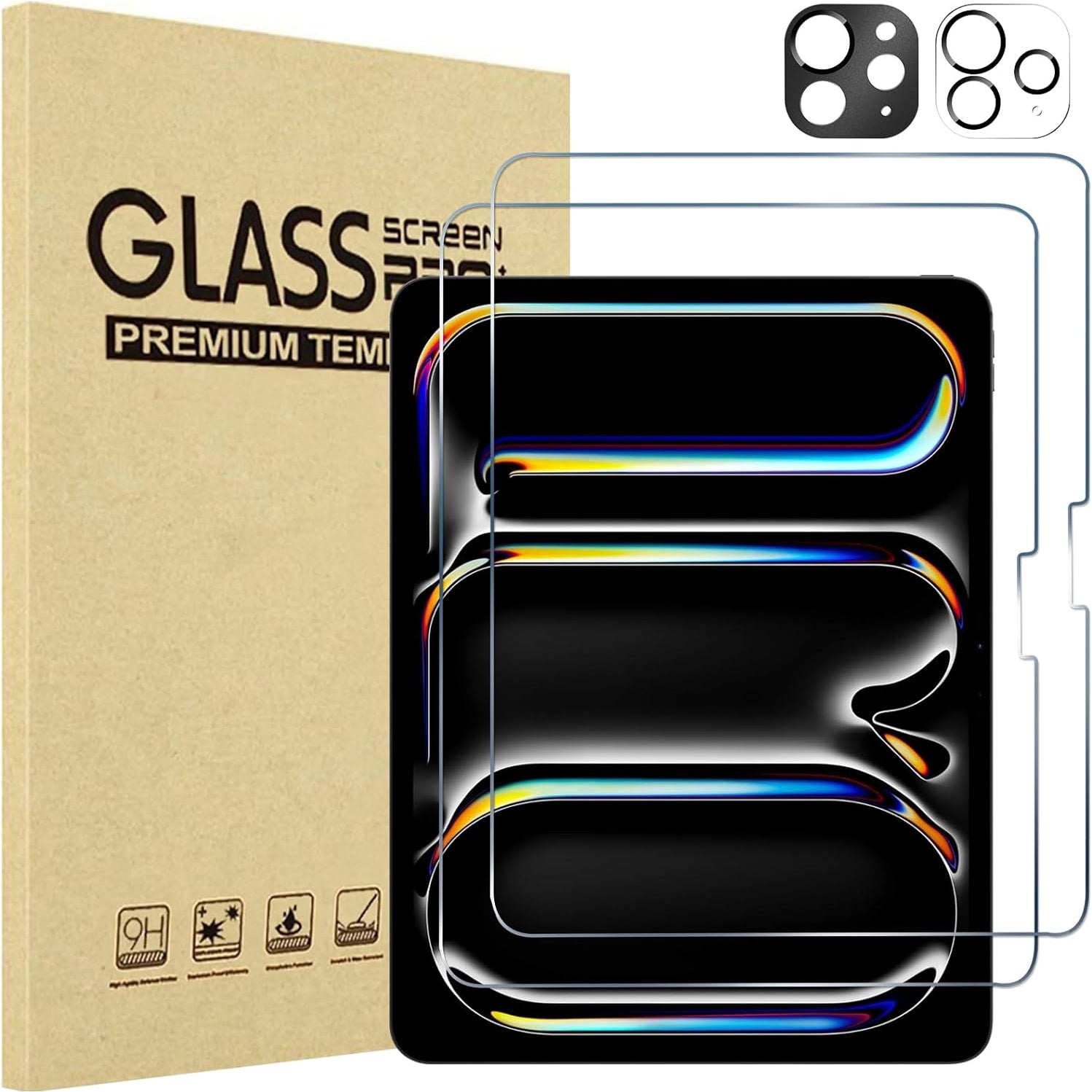 ProCase Screen Protector for iPad Pro 13 inch 2024 (M4) with Camera Lens Protector