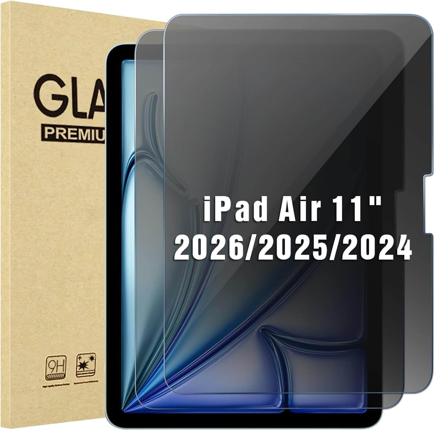 Anti-Spy Tempered Glass Film for iPad Air 11"