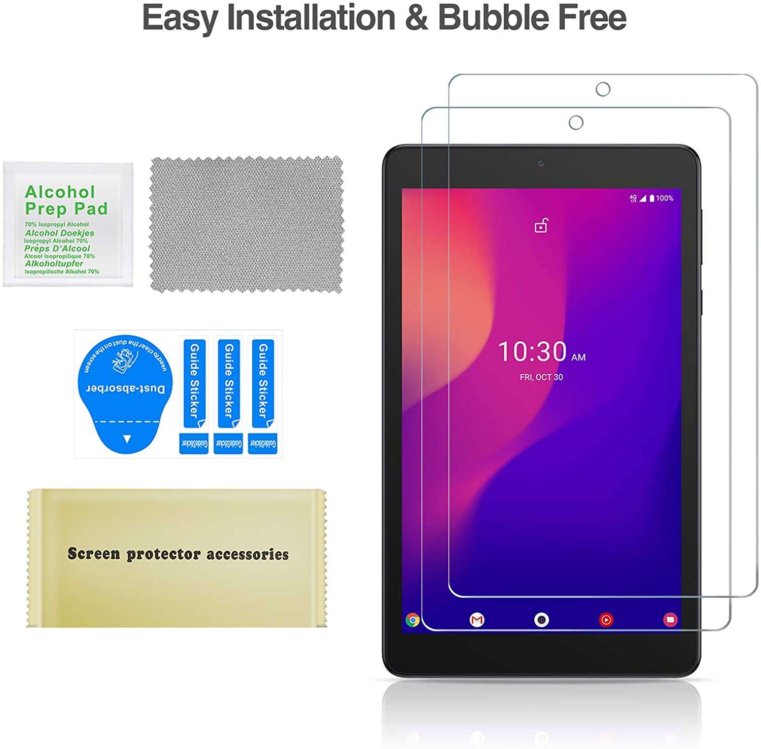 (2 Pack) Alcatel Joy Tab 2 2020 (Model: 9032Z) Tempered Glass Screen Protector | ProCase