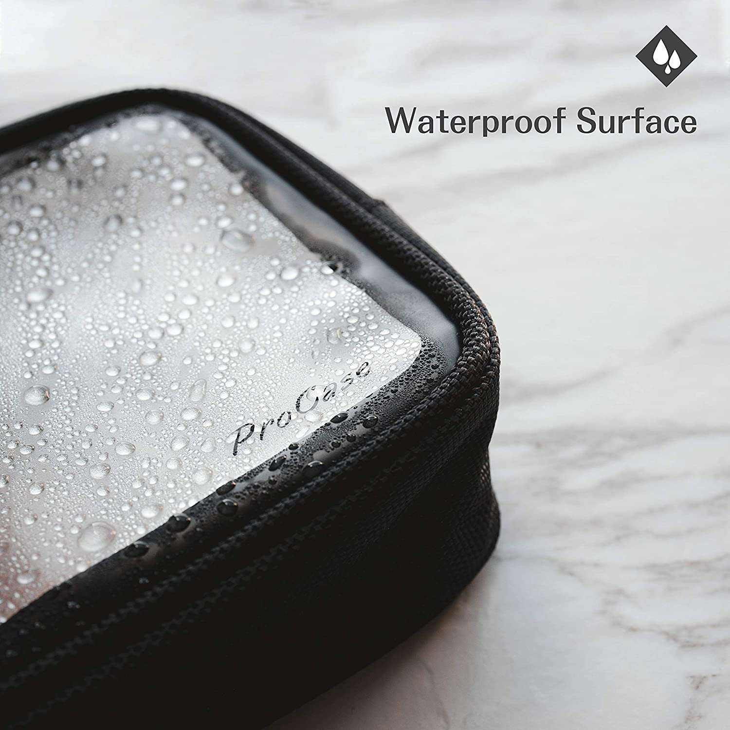 TSA Approved Matte Clear Travel Toiletry Bag 
