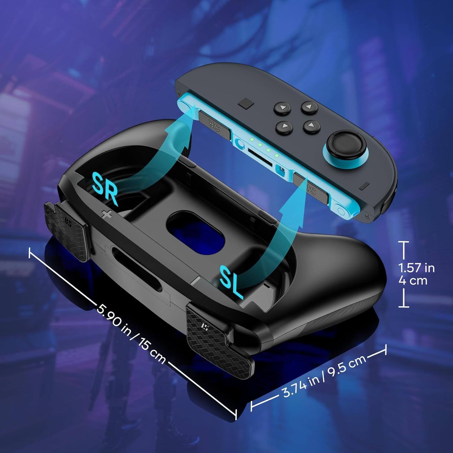 ProCase Joy-Con Controller for Nintendo Switch 2 2025 Black