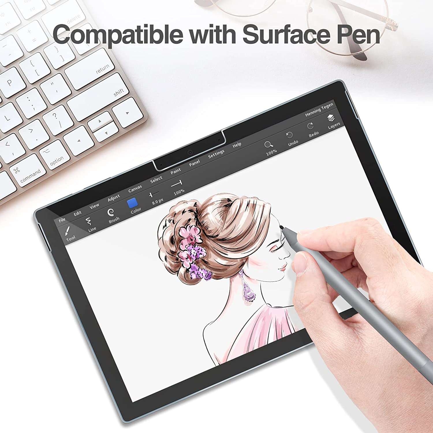 Surface Pro 7 Plus/ Pro 7/ Pro 6/ Pro 5/ Pro 4 Tempered Glass Screen Protector | ProCase