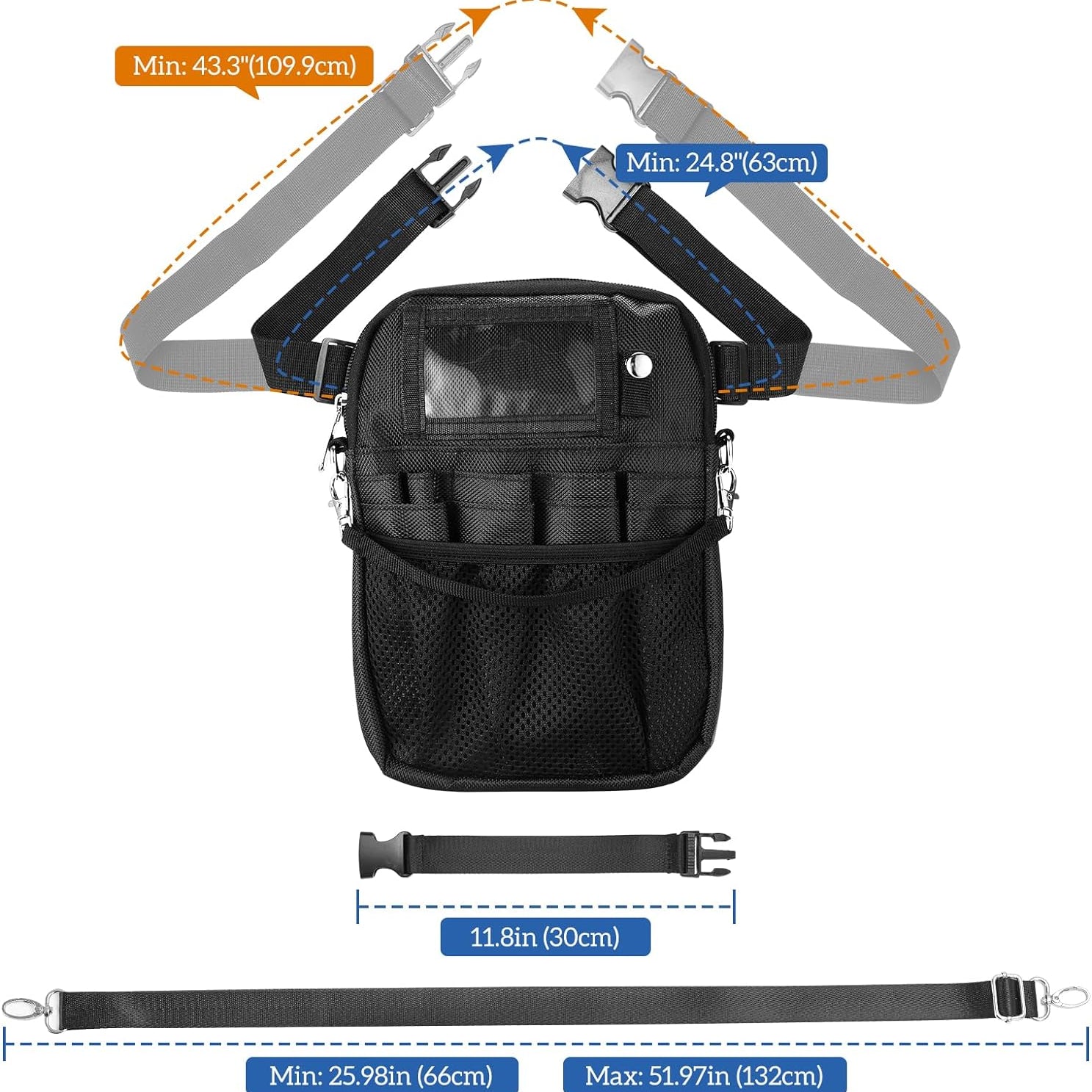 Nurse Supplies Waist Bag Pouch with Medical Tape Holder