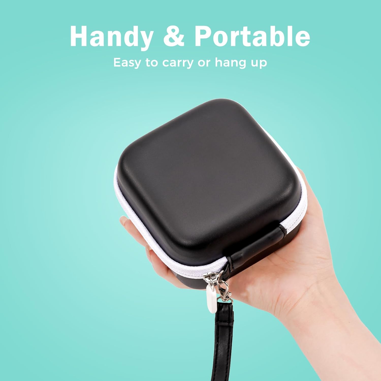 ProCase Carrying Case for Sticker Printer Phomemo M02 P12 Memoking T02 Black