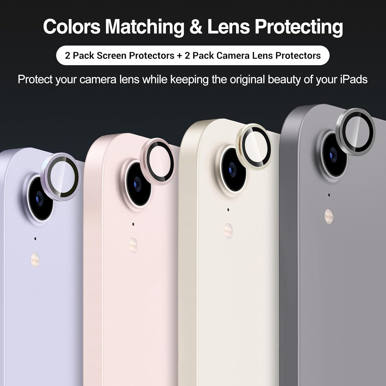 ProCase Tempered Glass Screen Protector for iPad Mini 6 with Camera Lens Protector