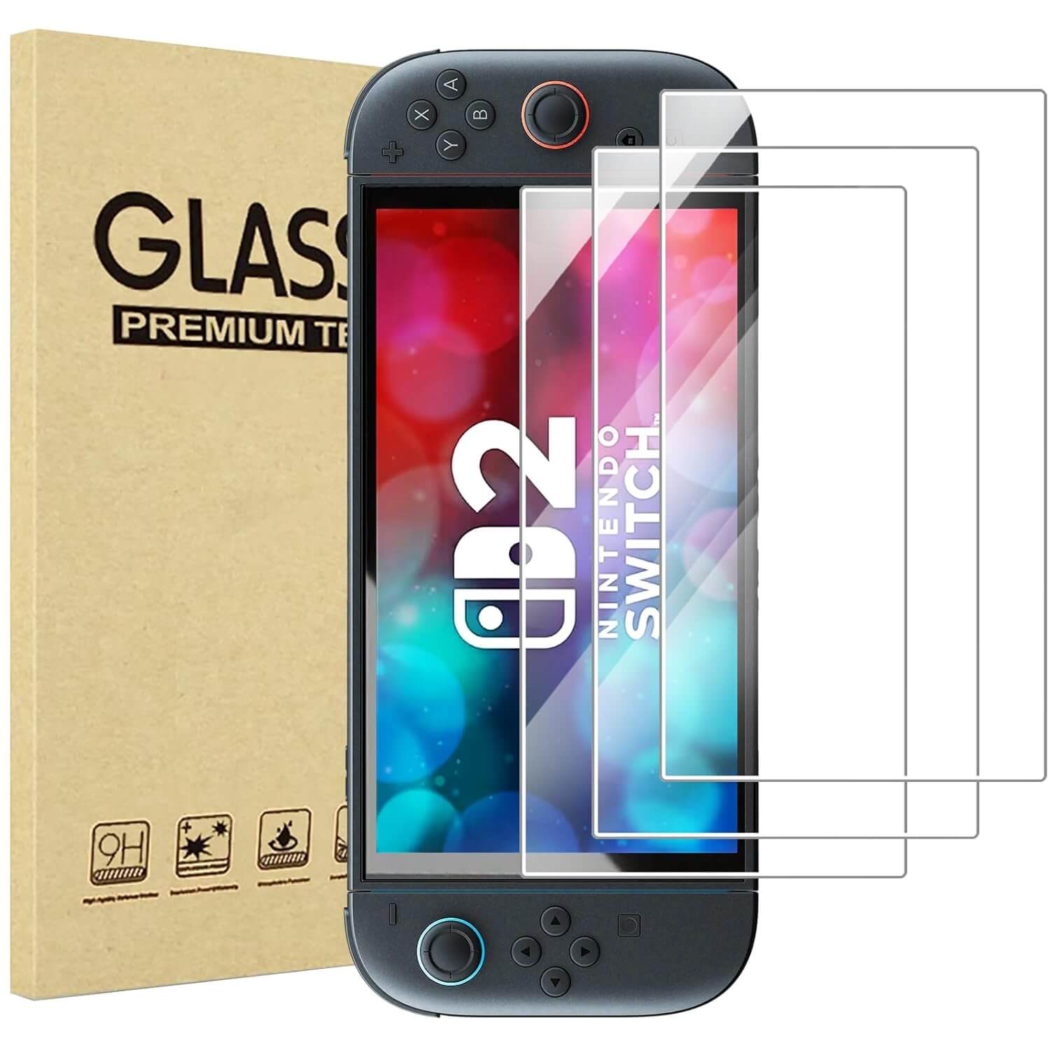 ProCase Tempered Glass Screen Protector for Nintendo Switch 2 2025