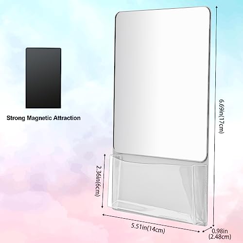 Small Real Glass Magnetic Locker Mirror Size