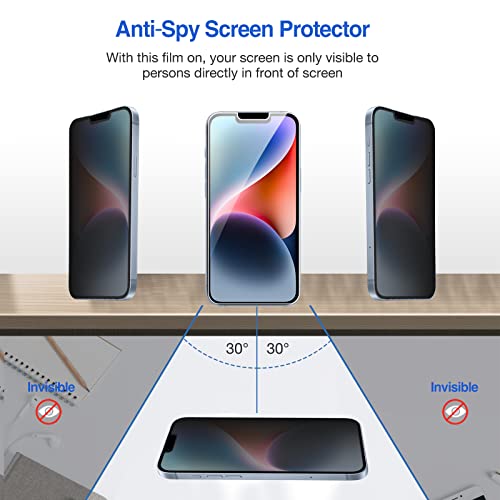 iPhone 13/13 Pro/14 6.1" Privacy Tempered Screen Protector