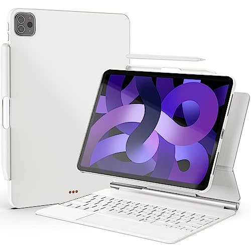 iPad Air 6th 2024/iPad Air 5th /iPad Air 4th Gen 10.9” 2022 2020, Magnetic Protective Case with Connector and Pencil Holder(Keyboard NOT Included) | ProCase