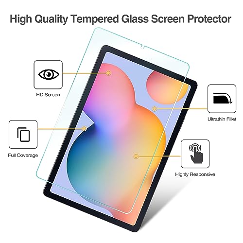 ProCase Galaxy Tab S6 Lite 2020/ 2022 10.4 HD Clear 9H Tempered Glass Screen Protector