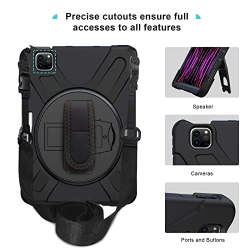 iPad Pro 12.9" 3rd / 4th/ 5th/ 6th Gen Rugged Heavy Duty Case