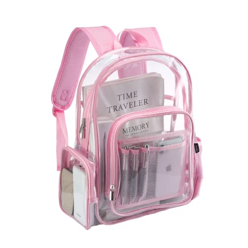 Pink see through discount backpack