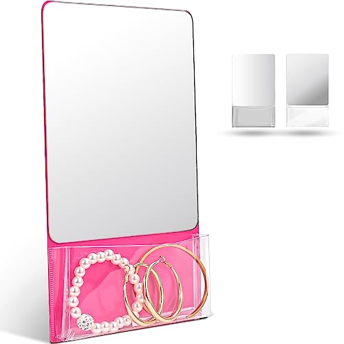 Small Real Glass Magnetic Locker Mirror