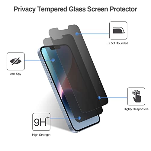 iPhone 13/13 Pro/14 6.1" Privacy Tempered Screen Protector