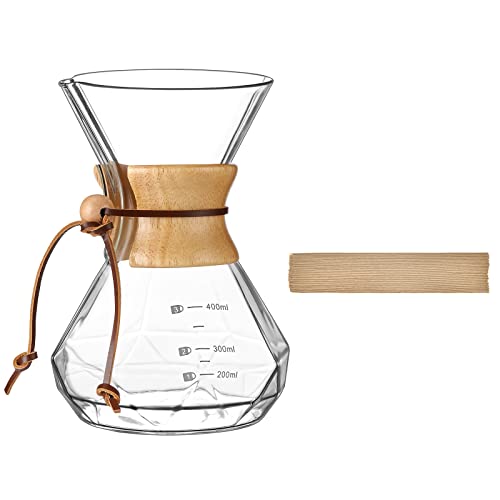Pour Over Coffee Maker with V60 Paper Filter 40 Sheets | Puricon