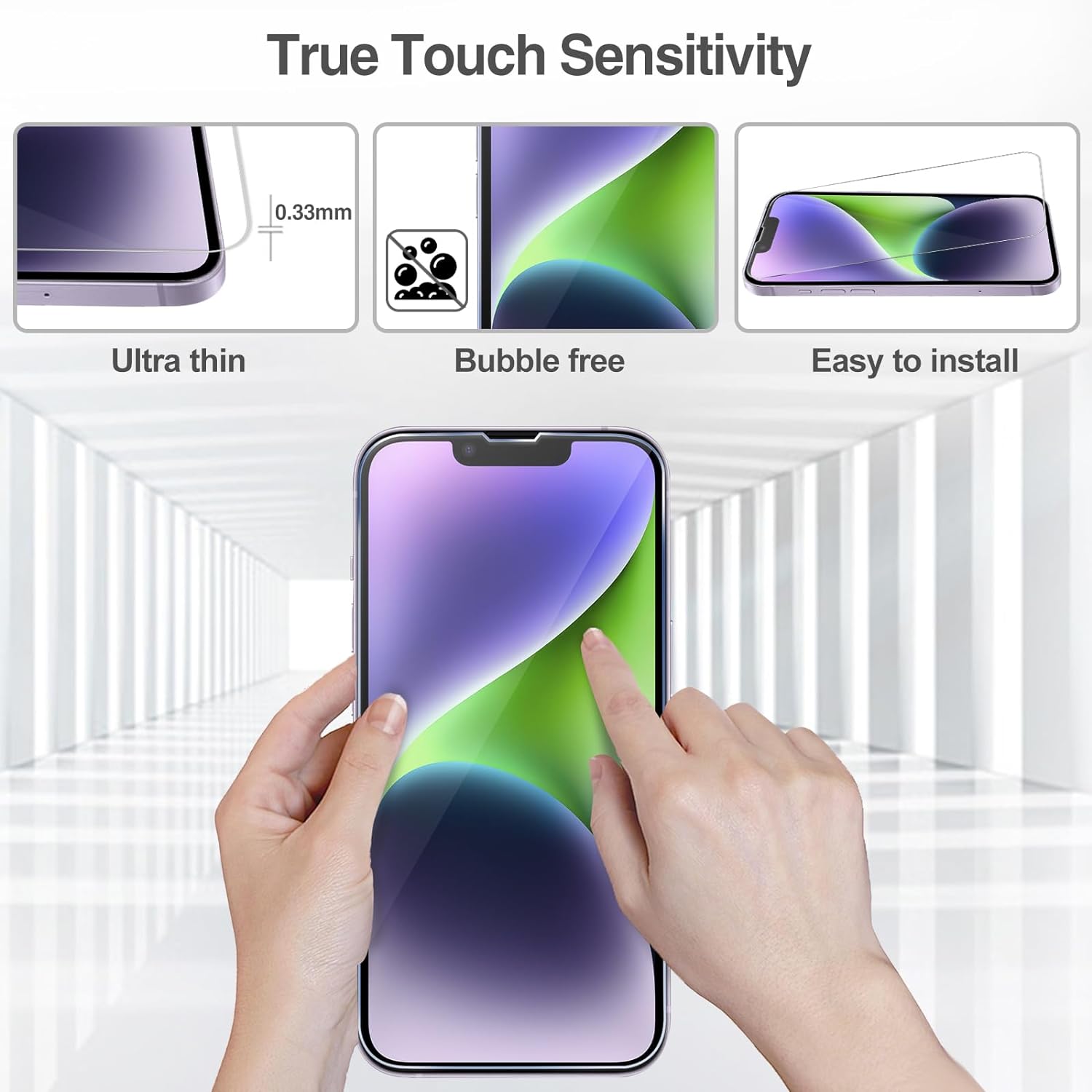 ProCase Screen Protector for iPhone 14 / iPhone 13 / iPhone 13 Pro