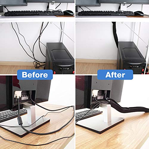 Cable Sleeve Winder Easy Wrap Cable Management Sleeve Wire Wrap Cord  Organizer For Computer Tv