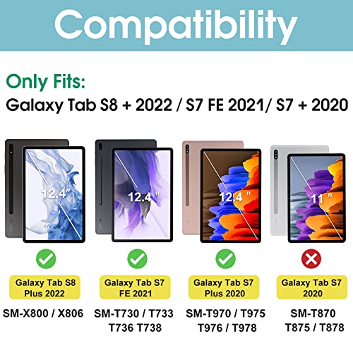 Galaxy Tab S7 Plus/ Tab S7 FE/ Tab S8 Plus Case