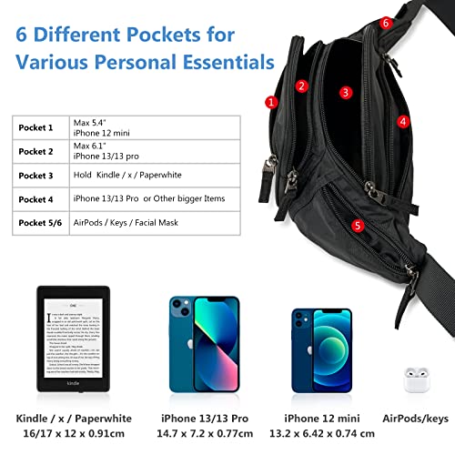 Fanny Pack Travel Hiking black